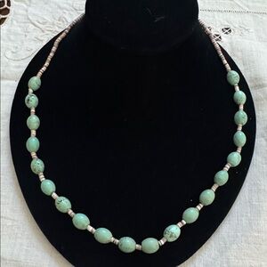 Turquoise and Heish Beads Necklace